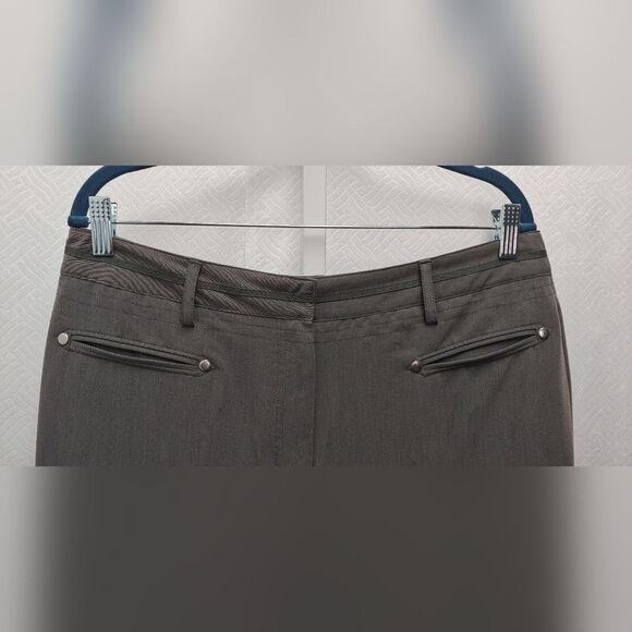 Larry Levine Trouser Pants Slacks Sz 12 Gray - Picture 3 of 6